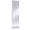 Demeyere Miguel A1 Scarpiera con Specchio, 50X18X178 H cm, Bianco, Melamina, 178x50x18 cm