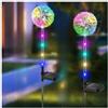 EBILUN Dente di leone a energia solare da giardino, lampada a LED per esterni con fiori paesaggistici, impermeabile, luci per prato e cortile (2 pezzi)