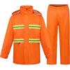 Generico Tuta da Uomo Antipioggia Completo con Riflettente Pioggia Impermeabile Moto Scooter Antivento con Cappuccio Trasparente Giacca e Pantalone Copripantaloni Top Outdoor Pantaloni per Bicicletta