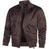 Indicode Uomini INFrosco Jecket | Giacca in ecopelle scamosciata Dk Brown L