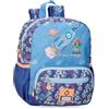 Enso New Friend Zaino per bambini, zaino scolastico, realizzato in poliestere, ruote doppie multidirezionali, molteplici modi di utilizzo, blu