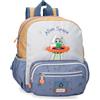 Enso Alien Space Kids Zaino, zaino scolastico, in poliestere, ruote doppie multidirezionali, multiuso, blu