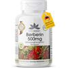 herba direkt Berberina HCl 500mg + Zinco - altamente dosata - vegana - 180 capsule | HERBADIREKT by Warnke Vitalstoffe - Qualità da farmacia tedesca