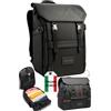 PAGONGO FLEXERO Zaino Ryanair 40x20x25 Espandibile a Easyjet 45x36x20 | Bagaglio a Mano 40x20x25 Ryanair, Nero