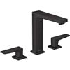 hansgrohe Metropol Rubinetteria per lavabo 3 fori 160 con maniglia a leva e scarico Push-Open, nero opaco, 32515670