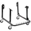 VEVOR Supporto Motore a U, Sollevatore Motore capacità di Carico 340 kg, Robusto Supporto in Acciaio con 4 Ruote Girevoli e 4 Posizioni di Aggancio, per Motori BB-Chevy e Gen-1 SB-Chevy