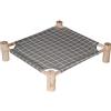 ETOPARS Cuccia Rialzata per Cani e Gatti, Lettino da Campeggio Portatile, Letto in Legno Antiscivolo Lavabile in Rete Traspirante per Estate