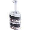 Pawfly Betta Fry Gamberi e Pesci Piccoli Filtro in Schiuma Biologica con Pietre Naturali Ghiaia e Anelli in Ceramica per acquari Fino a 200L (Pompa d'Aria Non Inclusa)
