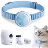 PETGUGU Collare Intelligente Gatto Tracciatore Gatto Monitoraggio di ogni Gatto Per Famiglie con Più Animali Per Fontana Acqua Gatti PF1 Distributore Automatico PF2 Lettiera per Gatti PW5