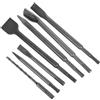 VILLCASE 1 Set Set Di Pick Elettrico a Scalpello Bit Piatti in Legno Punte Da Trapano in Cobalto Punta Da Trapano Per Spaccalegna Punta Da Trapano a Taglio Laterale Acciaio Grey