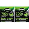 Slime 30057 Camera d'Aria per Biciclette con Gel Antiforatura Slime, Autoriparante, Prevenzione e Riparazione, Valvola Schrader, 700c x 35-43mm