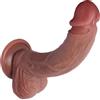 Twinice Dildo realistico che sembra pelle, stimolatore del punto G Giocattoli sessuali per adulti per donne Dildo anale in silicone morbido con ventosa per giocare senza mani, pene finto realistico
