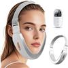 LOEVERY EMS V-Face - Massaggiatore viso con luce rossa/blu, con doppio mento, 6 modalità, professionale V-Line per linea di mascella sottile, massaggiatore viso con telecomando, tipo C