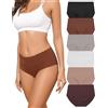 Levao 6 Biancheria Intima Senza Cuciture Invisibile Vita Media Biancheria Intima Pantaloncini Morbido alla Moda Confortevole Bikini