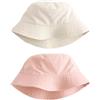 NEXT Ragazza Confezione da 2 Cappelli da Pescatore Ecru/Pink 5 Anni-6 Anni
