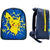 mybagstory - Zaino Pokemon - Bambino ragazzo 31 x 25,5 x 11 cm - 1 scomparto con cerniera - Borsa scuola materna - Leggero e resistente - Prodotto ufficiale Pikachu