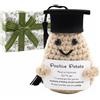 Meanju Mini Positive Potato,7cm Bambola di Patate Peluche Maglieria,Patata Positiva Lavorata a Maglia Carina Creativa Positive Potato per Regali di Compleanno per Incoraggiamento (A2)