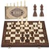 Peradix Grande Scacchi da Viaggio Magnetici 39x39cm - Premium Scacchiera Pieghevoli - Scacchi in Legno di Alta Qualità per Viaggi, Campeggio