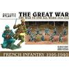 Wargames Atlantic The Great War - Fanteria francese 1916-40 (35 personaggi) in plastica dura multiparte (POLISTIRENO AD ALTO impatto) 28 MM Figure ……
