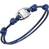 Breil, Collezione Block, Bracciale Uomo in Cotone, Arricchito da Elemento Centrale in Acciaio, Bracciale in Cordino di Cotone, Lunghezza Regolabile con Nodo Scorrevole