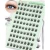 Obeyalash Ciglia Autoadesive Senza Colla Extension Press e go kit Senza Colla Ciglia Finte Ciuffetti Naturali Pre Glue Cluster Lashes con Pinzette Adatto ai Principianti (Kit-Naturali)