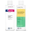 TIS farmaceutic Kit Completo Cura Cuoio Capelluto: Shampoo Urea 10% per Psoriasi & Dermatite Seborroica + Shampoo Zolfo Antiforfora per Prurito, Squame, Controllo del Sebo | Lenisce l'Irritazione, Capelli Forti, Sani