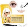 NAGARAKU Ciglia Finte Autoadesive con Pinzette 80 Pcs Naturali Girl's Idol Non Richiedono Colla Né Solvente Riutilizzabili In Un Unico Passaggio Precisi Per Un Look Manga E Definito 0,07mm, B 5-8mm
