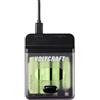 VOLTCRAFT Caricatore VC-BC4-PB1 2 in 1 e Powerbank
