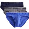 2(X)IST 2(X) Ist Mutande da Uomo in Cotone, Elasticizzate, Non visibili dai Pantaloni, Pacco da Tre White/White/White Large