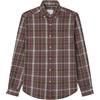 SPRINGFIELD Camisa LS de Sarga A Cuadros Camicia, Rosso Standard, L Uomo