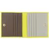 DUDU Portafoglio RFID di pelle multicolore porta carte e monete Citrus yellow