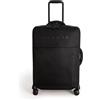 CREATE / LUGGAGE STUDIO SOFT/Valigia morbida in poliestere nero / 47x25.5x65 cm/Lucchetto TSA, 4 ruote doppie multidirezionali, organizzatore interno, tessuto impermeabile