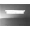 Falmec Cappa Isola a Soffitto 140 cm Acciaio con finitura bianca Vetro satinato extra chiaro serigrafato FALMEC Nuvola Led 140 - CNUI40.E1P2#ZZZB400F - Senza Motore