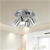 URAQT Lampada Faretti da Soffitto, Faretti da Soffitto Orientabili, Farettis LED da Soffittos con 4 Attacco GU10, Lampadario Farettis LED Soffittos per Barra, Cameretta, Cucina, Senza Lampadina