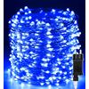 Erwawee Luci di Natale 50M 500 LED, Catena Luminosa Filo di Rame Blu Impermeabile Luci Albero di Natale da Esterno Interno Natalizie Decorazioni per Halloween,Festa,Casa, Nozze,Giardino,Matrimonio,Balcone