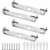 BUKYCAT 4 Pezzi Soffitto Staffa per Lampada, Piastra di Fissaggio per Lampadario, 105/90mm Staffa per Plafoniera, Piastra Fissaggio Lampadario a Soffitto, 95mm con Viti Accessori