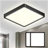 LQWELL® Plafoniera Lampada da soffitto a LED, Lampada da bagno impermeabile IP44 Rotonda Piatta 23W 4000K 2600LM Sottile per Soggiorno Bagno Camera da letto Cucina Seminterrato Ufficio, 300 * 25mm