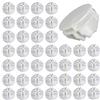 MaYuLa ManLee 40pz Connettori in Plastica Cube Connettore a Cubo in Plastica per Armadietti Organizer Modulare Chiusura per Fermaglio per Armadio a Fibbia Clip per Guardaroba Scaffali (Bianco)