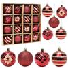 Bluelves Palline di Natale Rosse e Oro, 16pcs Palline per Albero di Natale 6cm, Palle di Natale Rosso Plastica con Gancio, Ornamenti Natalizi per Addobbi Albero di Natale Decorazioni