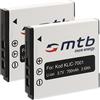 mtb more energy 2x Batteria Klic-7001 per Kodak Easyshare M320, M340, M341, M753, M763… - vedi lista!