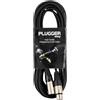 Plugger Câble XLR femelle 3b/mâle 3b 6 m Noir