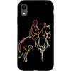 T-Shirts Grafiche de Equitazione Disegno d'epoca di equitazione Appassionato di equitazione Custodia per iPhone XR