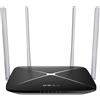 Mercusys MB135-4G Router WiFi con Sim, 4G LTE Cat4 AC1200Mbps, 4 Antenne Ad Alto Guadagno, 1 Porta LAN/WAN + 3 Porte LAN, OpenVPN, PPTP Server, WAN Backup, Parental/LED Control, SMS, APP, Plug & Play