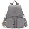 Kipling FIREFLY UP Zaino piccolo (trasformabile in borsa a tracolla), Inviting Grey (Grigio)
