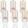 AGOTD G9 LED caldo 3000K lampadina LED 3W equiv 30W 40W alogena risparmio energetico G9 no scintillio non dimmerabile 6 pezzi