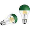 KOOYWAN 6W E27 Lampada a LED specchio Verde A19 bianco caldo dimmerabile 2PCS