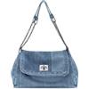 OPLERT Borse a tracolla da donna in denim Borsa hobo retrò con catena regolabile Moda Tote Borse a mano