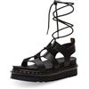 Dr. Martens Sandali Nartilla da Donna, Nero (Nero, Sistema Taglie Calzature EU, Adulto, Numero, Media, 41)