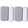 Generic Pietra pomice in vetro per rimuovere calli per piedi, facile da usare e trasportare, 4 pezzi (grigio)
