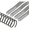 PATIKIL Spirali per Bobine da 22mm (7/8), 20Pz Spirali Legatura Capacità 190 Fogli 3:1 Passo Spirali Legatura per Rilegare Fogli Carta, Nero